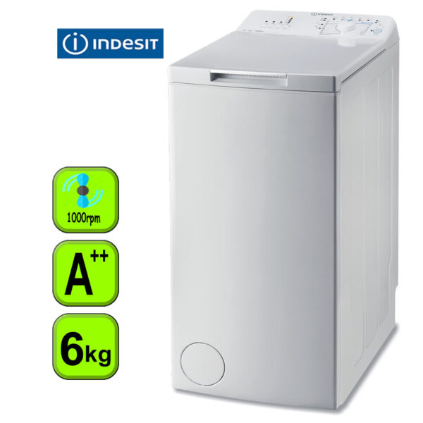 LAVADORA C/S INDESIT 6KG 1000 RPM A++
