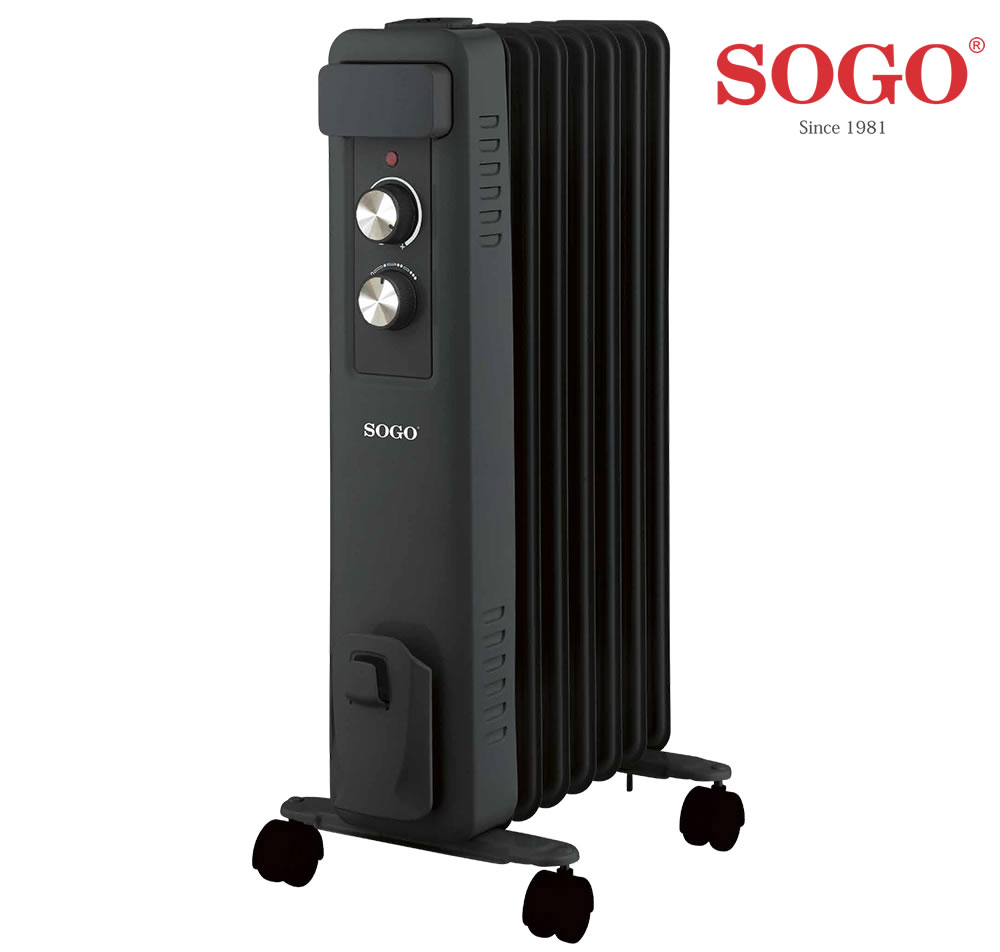 RADIADOR ACEITE SOGO 7 ELEMNT 1500W NEGRO