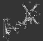 SOPORTE TV LCD DOS BRAZOS DE 10" A 32" - Imagen 5