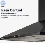 CAMPANA PIRAMIDAL UNIVERSAL B NEGRA 60 CM - Imagen 5