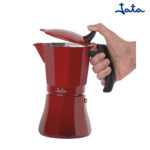 CAFETERA ITALIANA JATA 6 TAZAS VULCANO ROJA - Imagen 2