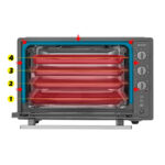 HORNO SOBREMESA SOGO 70 L NEGRO - Imagen 2