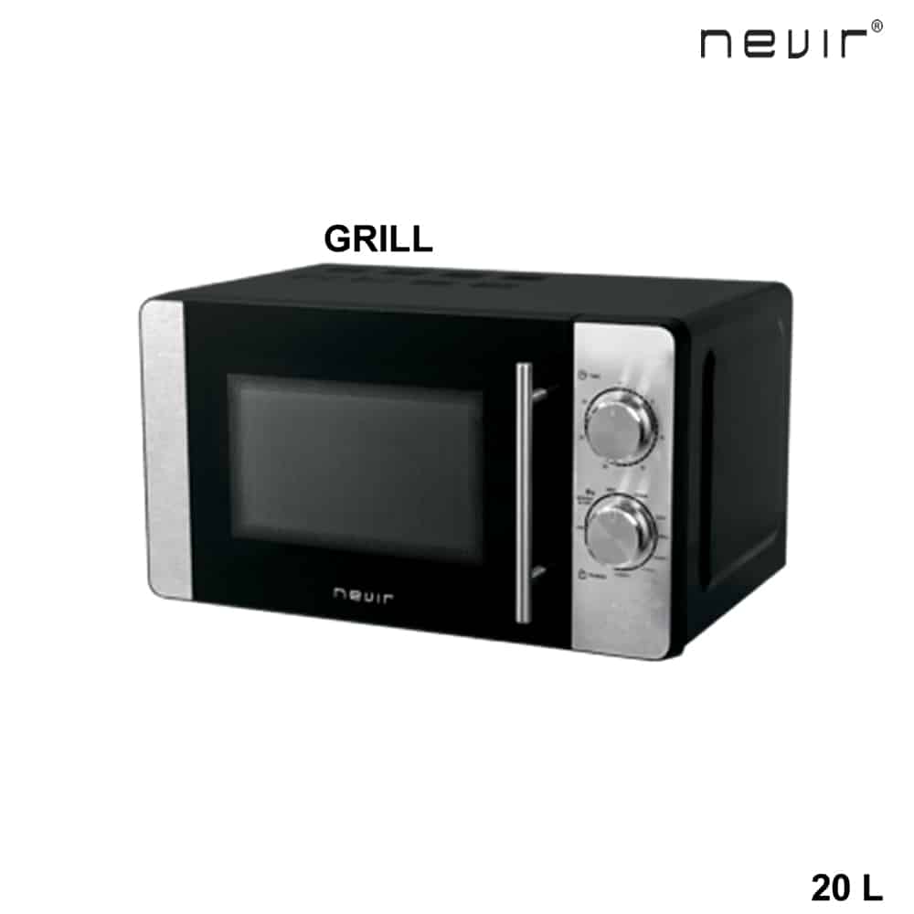 MICROONDAS NEGRO CON GRILL