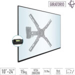 SOPORTE TV LCD 10" A 24" GIRATORIO 1 BRAZO TM - Imagen 4