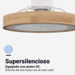 VENTILADOR TECHO UNIVERSAL B TRAMONT 6051WD MADERA RGB - Imagen 6