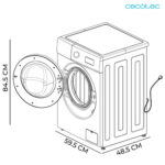 Lavadora steel de 7 kg Bolero DressCode 7150 Inverter Steel A - Imagen 2