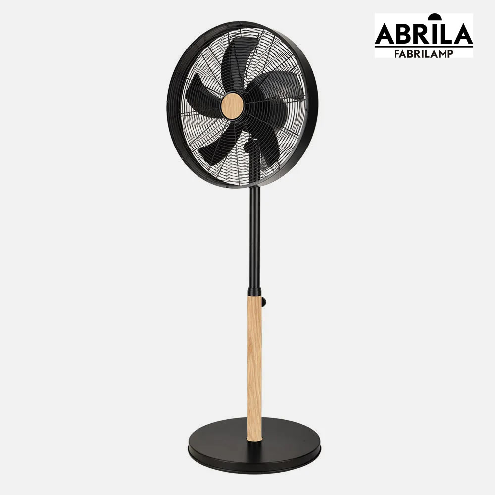 VENTILADOR PIE ABRILA FALCON NEGRO/HAYA