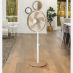 VENTILADOR PIE ABRILA ALCAÃ‘IZ BLANCO/HAYA - Imagen 2