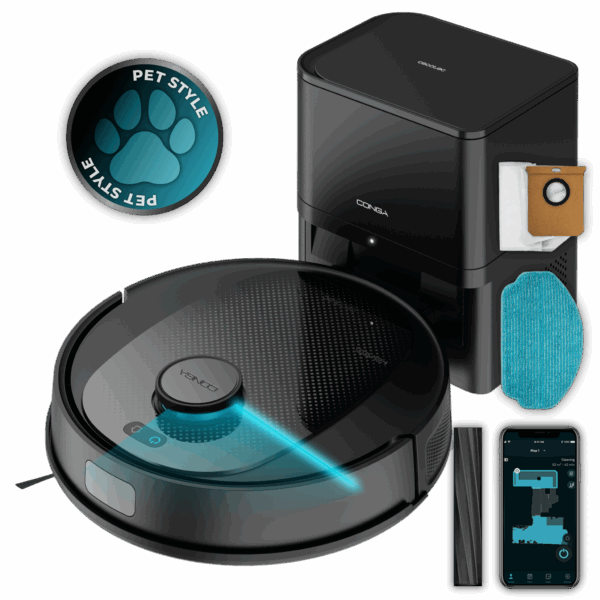 ROBOT ASPIRADOR CECOTEC Conga 7690 Immortal Max Home M + BASE