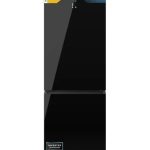 FRIGORIFICO CECOTEC 201X60 CRISTAL NEGRO E  CoolMarket Combi 456 BLACK Glass E