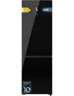 FRIGORIFICO CECOTEC 201X60 CRISTAL NEGRO E  CoolMarket Combi 456 BLACK Glass E