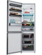 FRIGORIFICO CECOTEC 201X60 CRISTAL NEGRO E  CoolMarket Combi 456 BLACK Glass E - Imagen 4